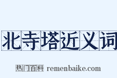 北寺塔近义词是什么意思的图片